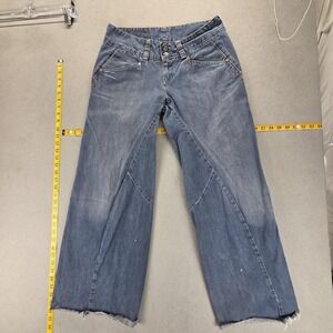 Vintage Levis Engineered Jeans Womens Blue Twisted One Baggy Wide Leg Fits 30x29